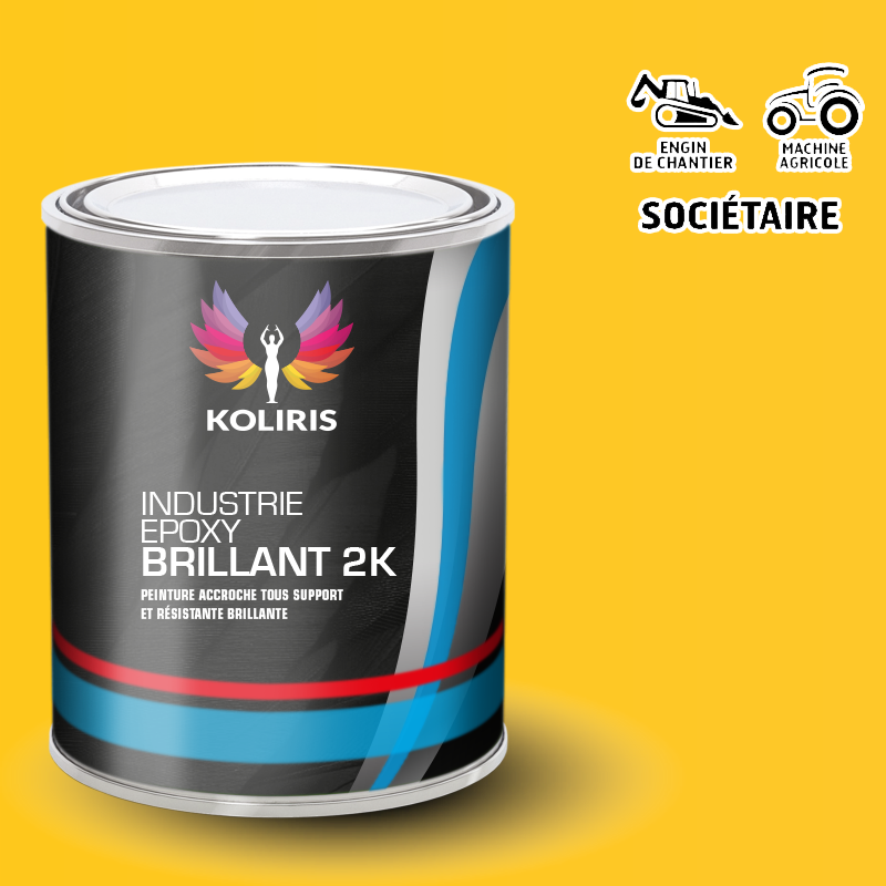 Peinture époxy 2K brillant Agricole et Engin de chantier